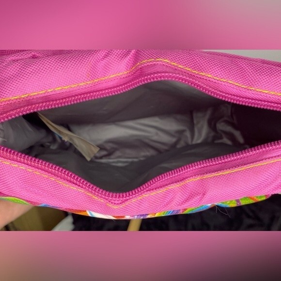 Lisa Frank Pink Sparkle Rainbow Majesty Horse Insulated Lunch Bag Box Tote Purse - Picture 6 of 8